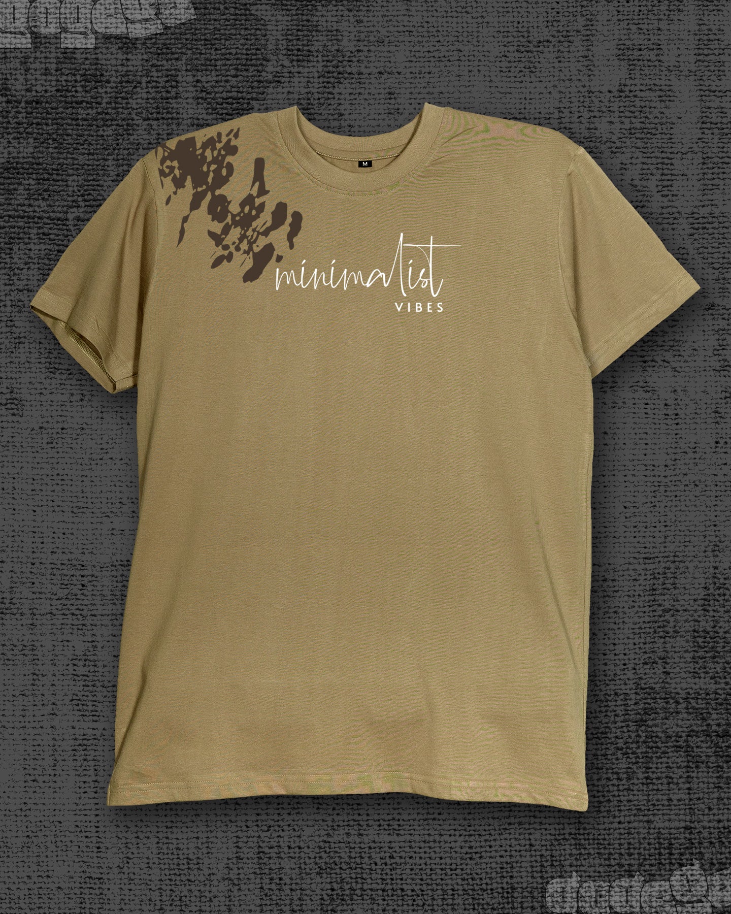 Minimalist vibes Dark Beige Classic Fit T-shirt