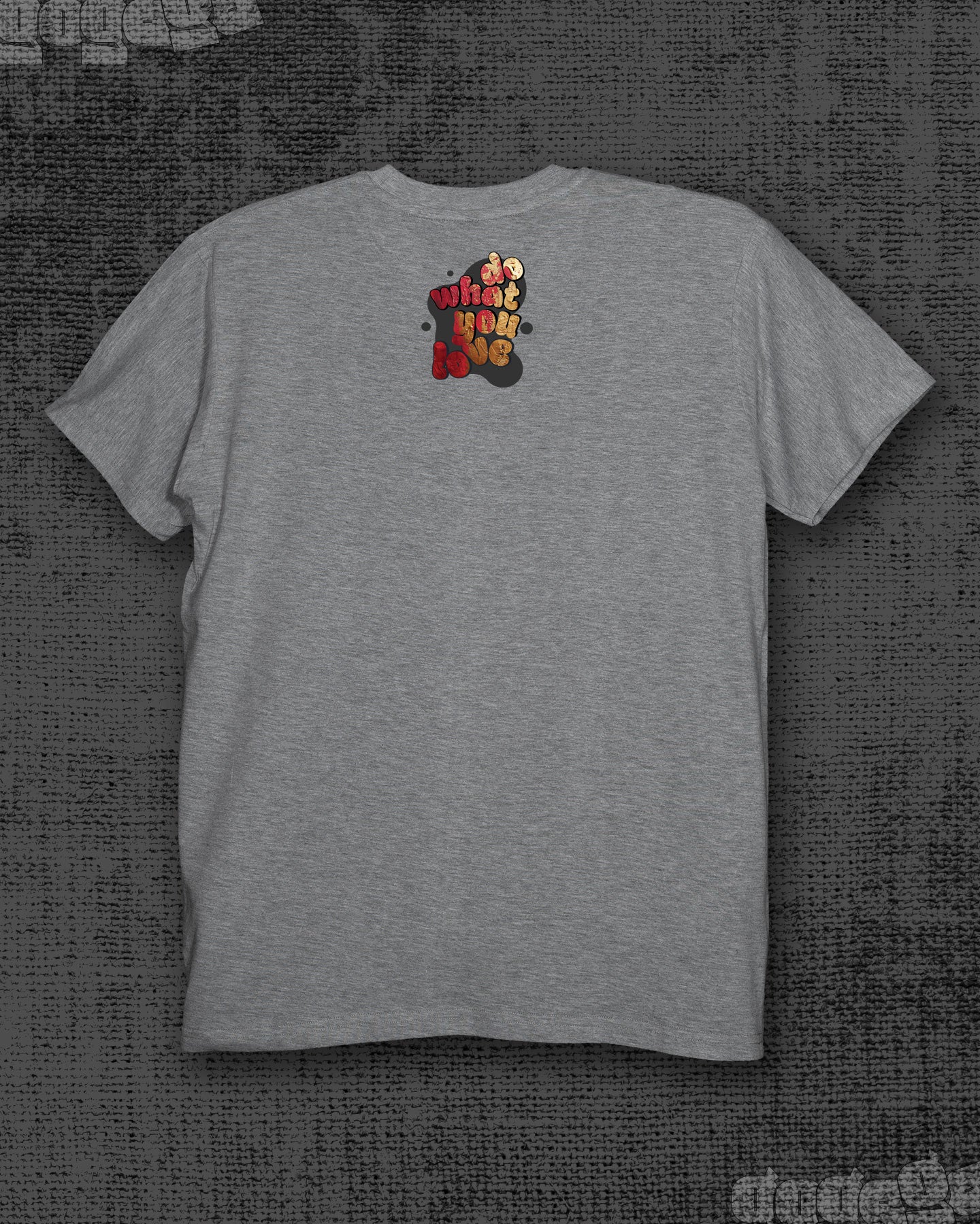 Do what you love Melange Grey Classic Fit T-shirt