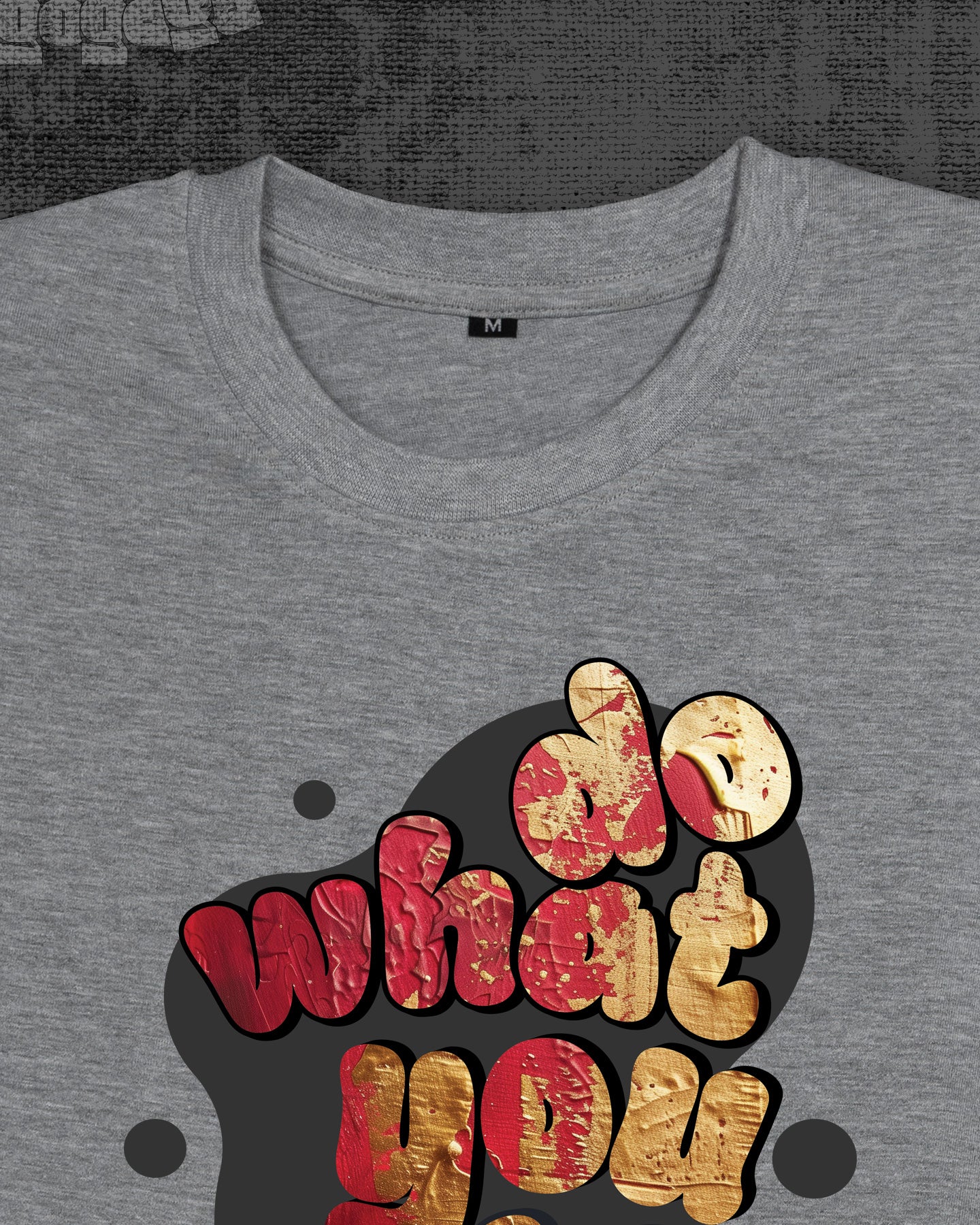 Do what you love Melange Grey Classic Fit T-shirt