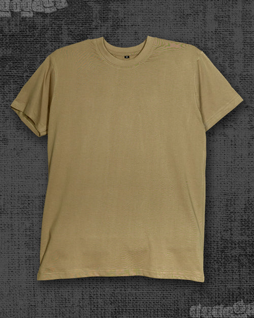 Basic Dark Beige Classic Fit T-shirt