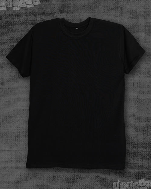 Basic Jet Black Classic Fit T-shirt