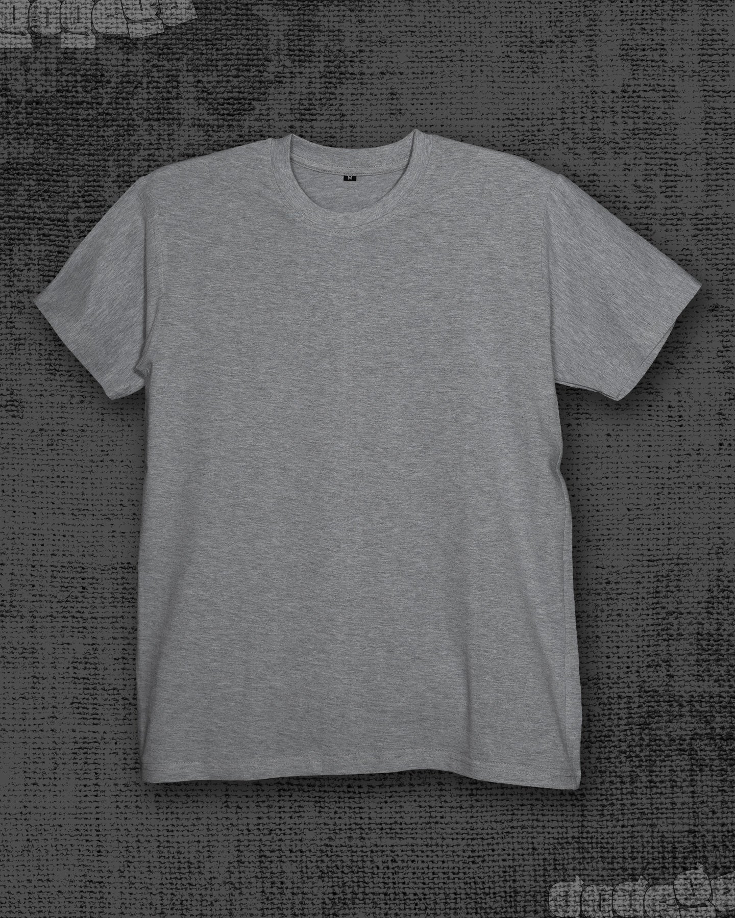 Basic Melange Grey Classic Fit T-shirt