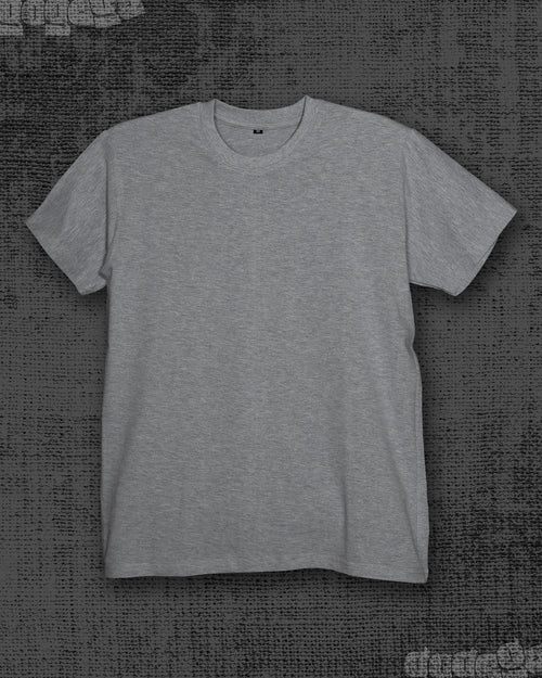 Basic Melange Grey Classic Fit T-shirt