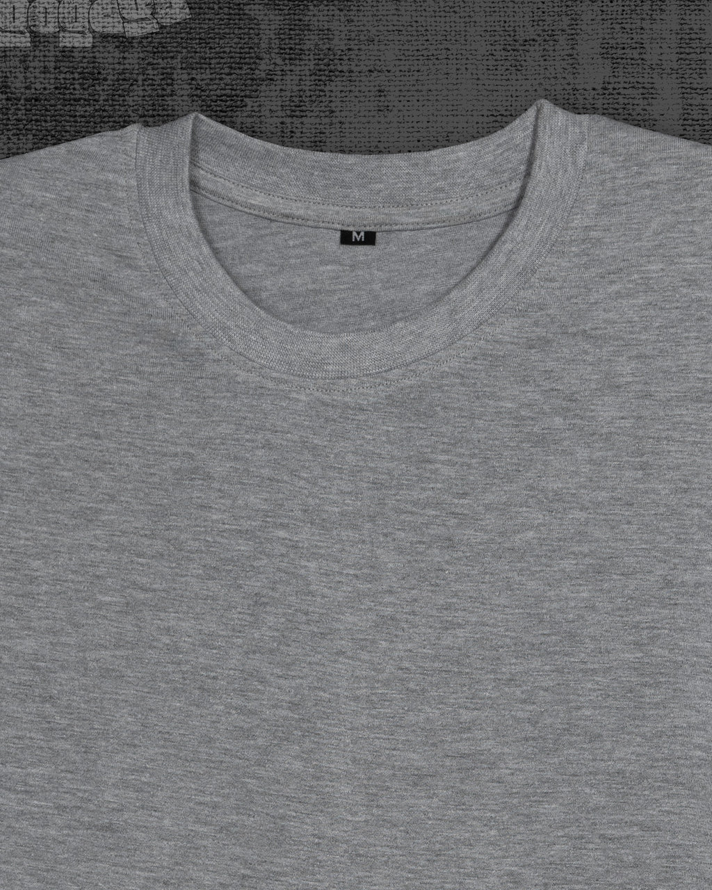 Basic Melange Grey Classic Fit T-shirt