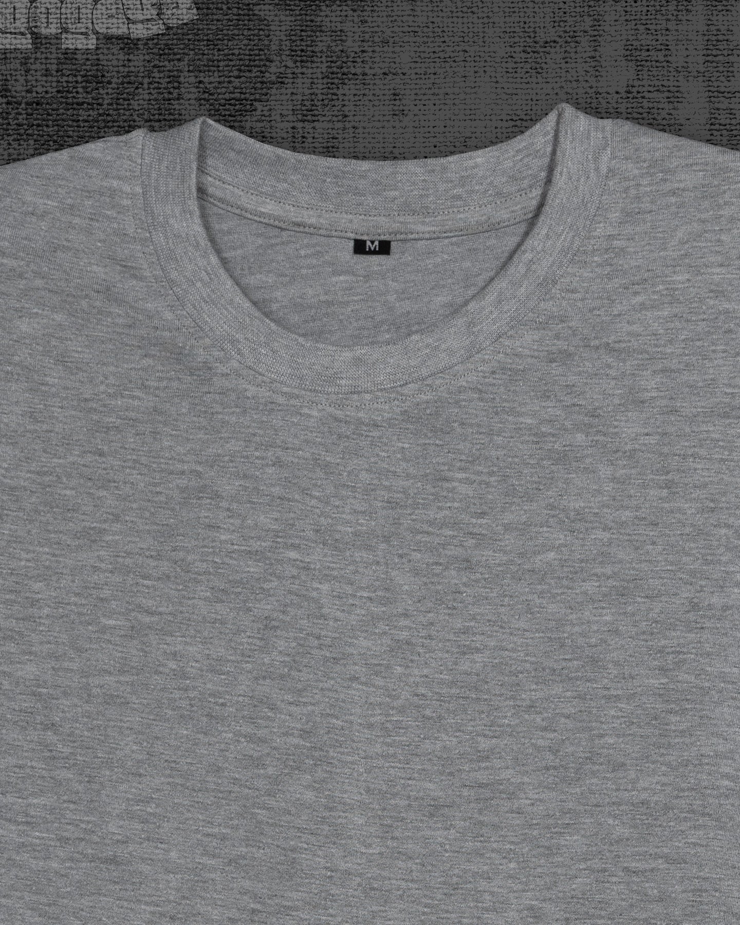 Basic Melange Grey Classic Fit T-shirt