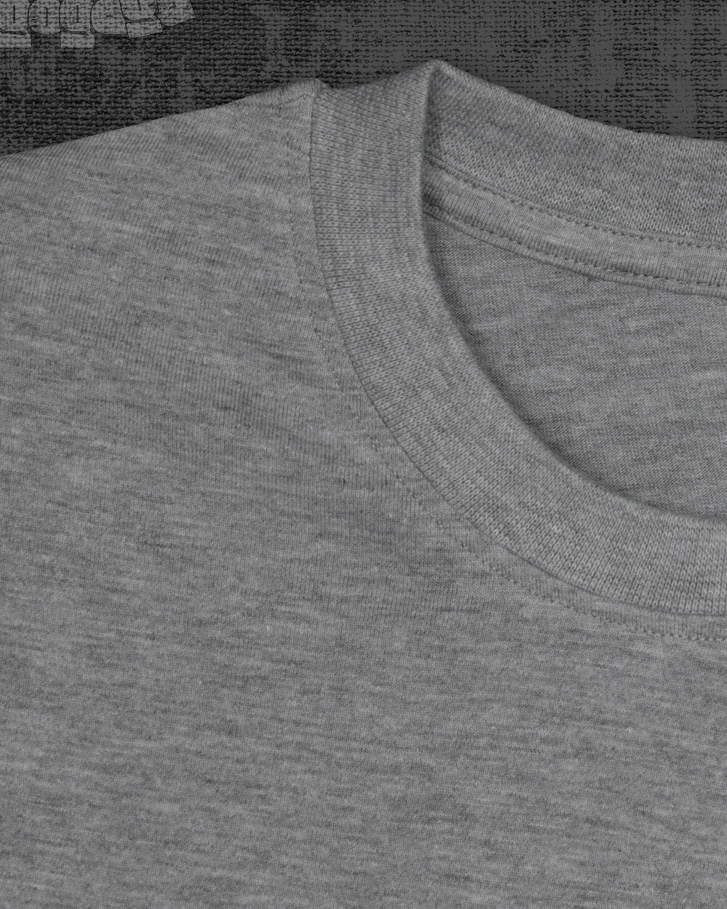 Basic Melange Grey Classic Fit T-shirt