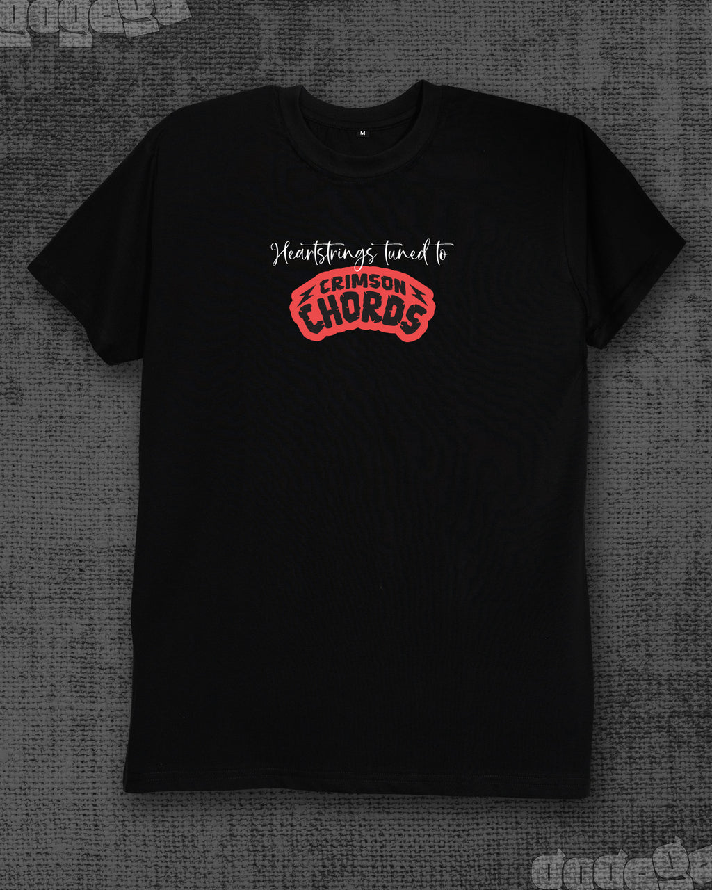 Crimson Chords Black Classic Fit T-shirt