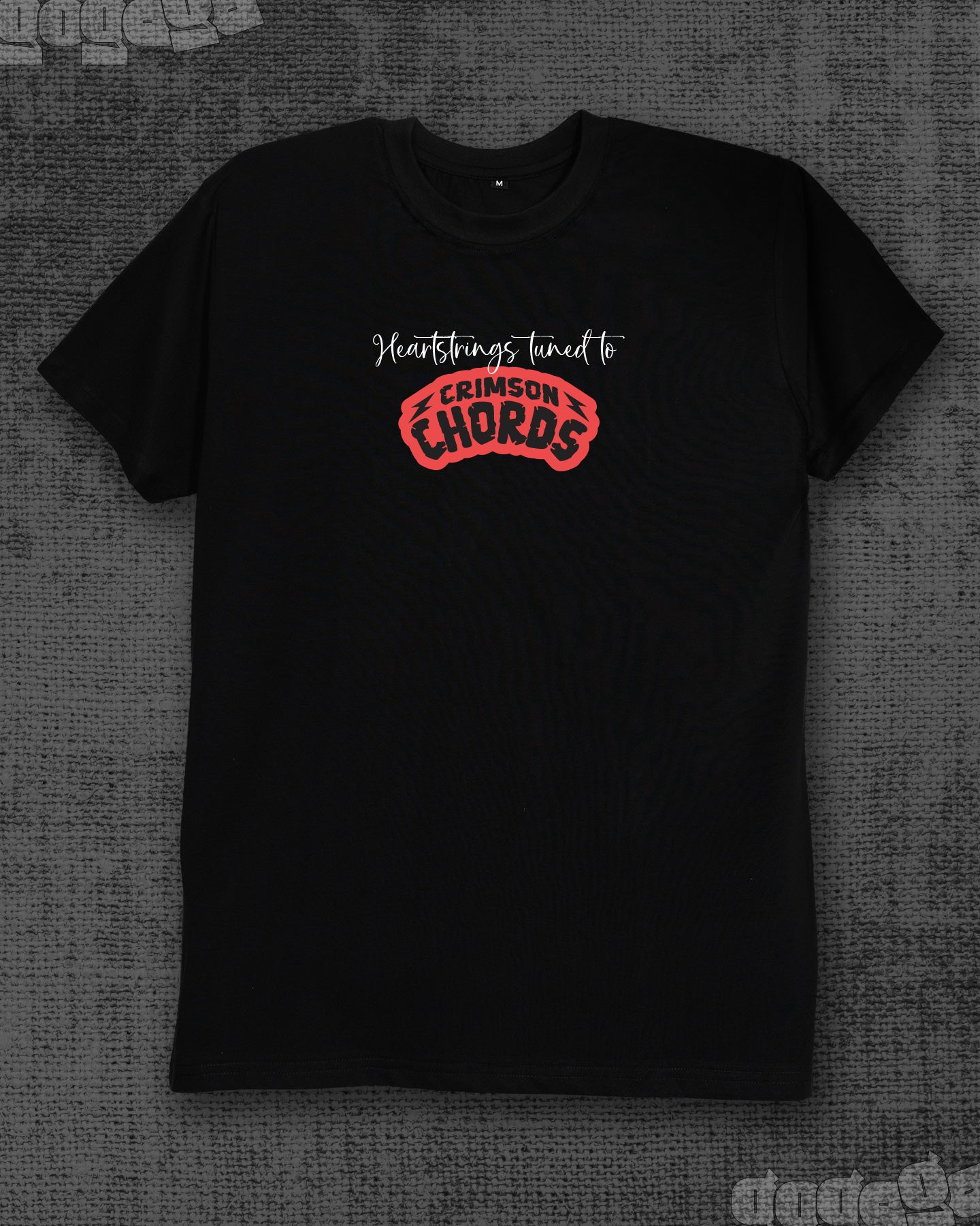 Crimson Chords Black Classic Fit T-shirt