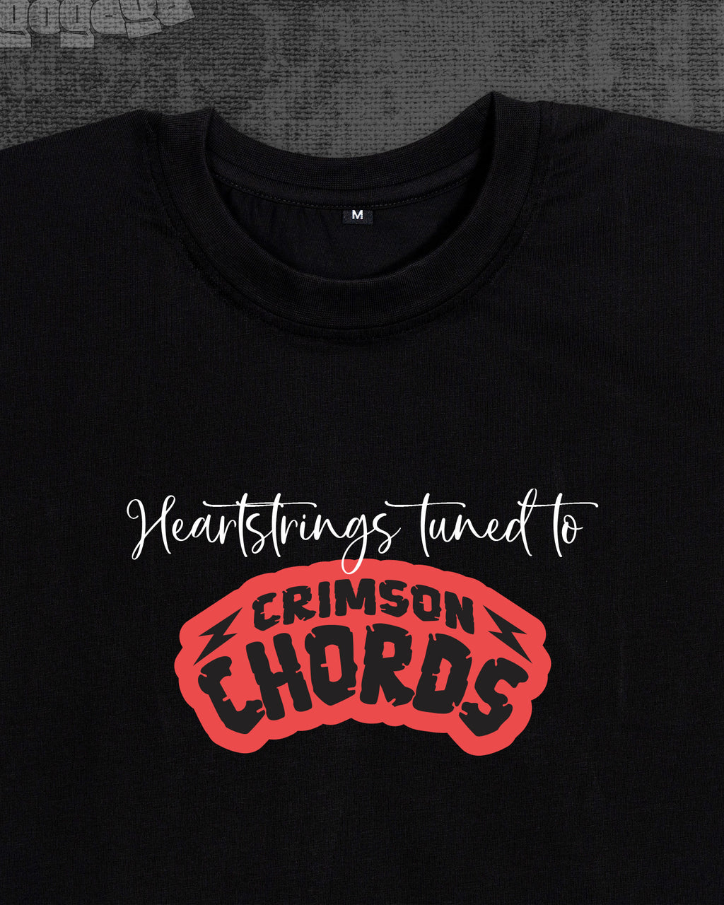 Crimson Chords Black Classic Fit T-shirt