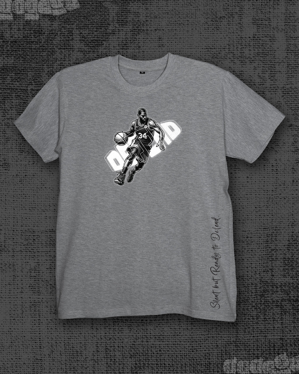 Defend  Melange Grey Classic Fit T-shirt
