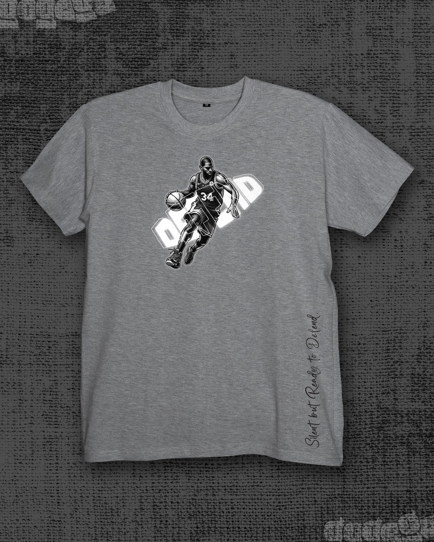 Defend  Melange Grey Classic Fit T-shirt