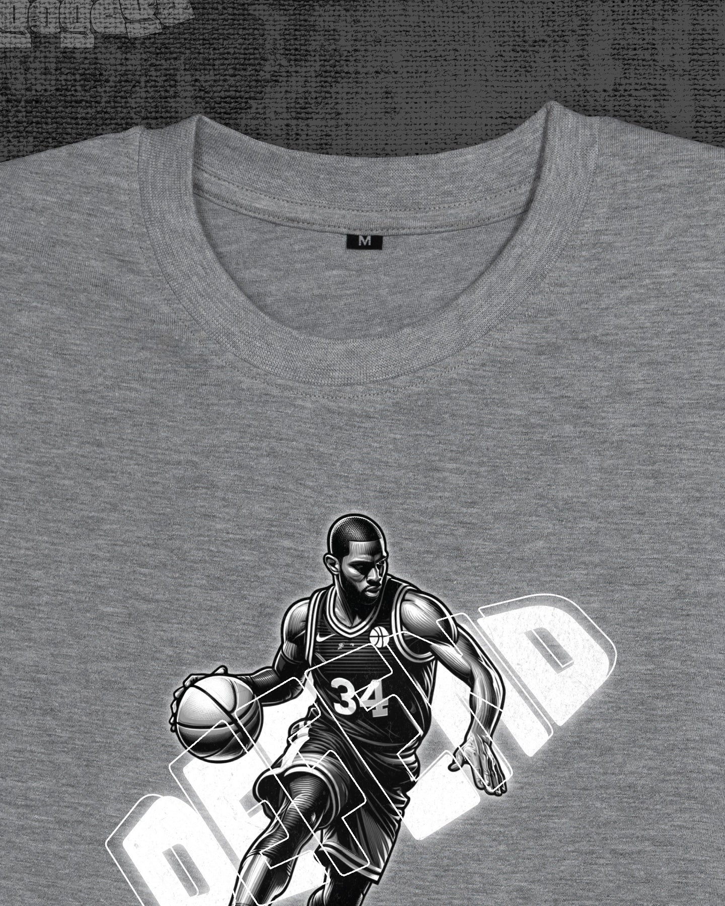 Defend  Melange Grey Classic Fit T-shirt