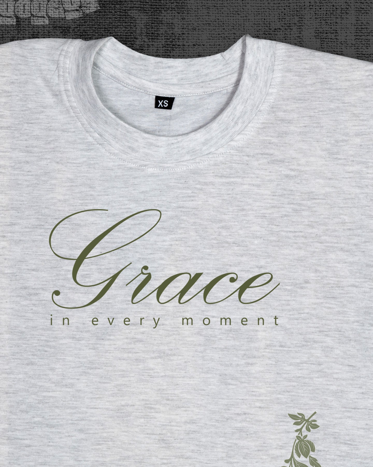 GRACE Melange White Classic Fit T-shirt
