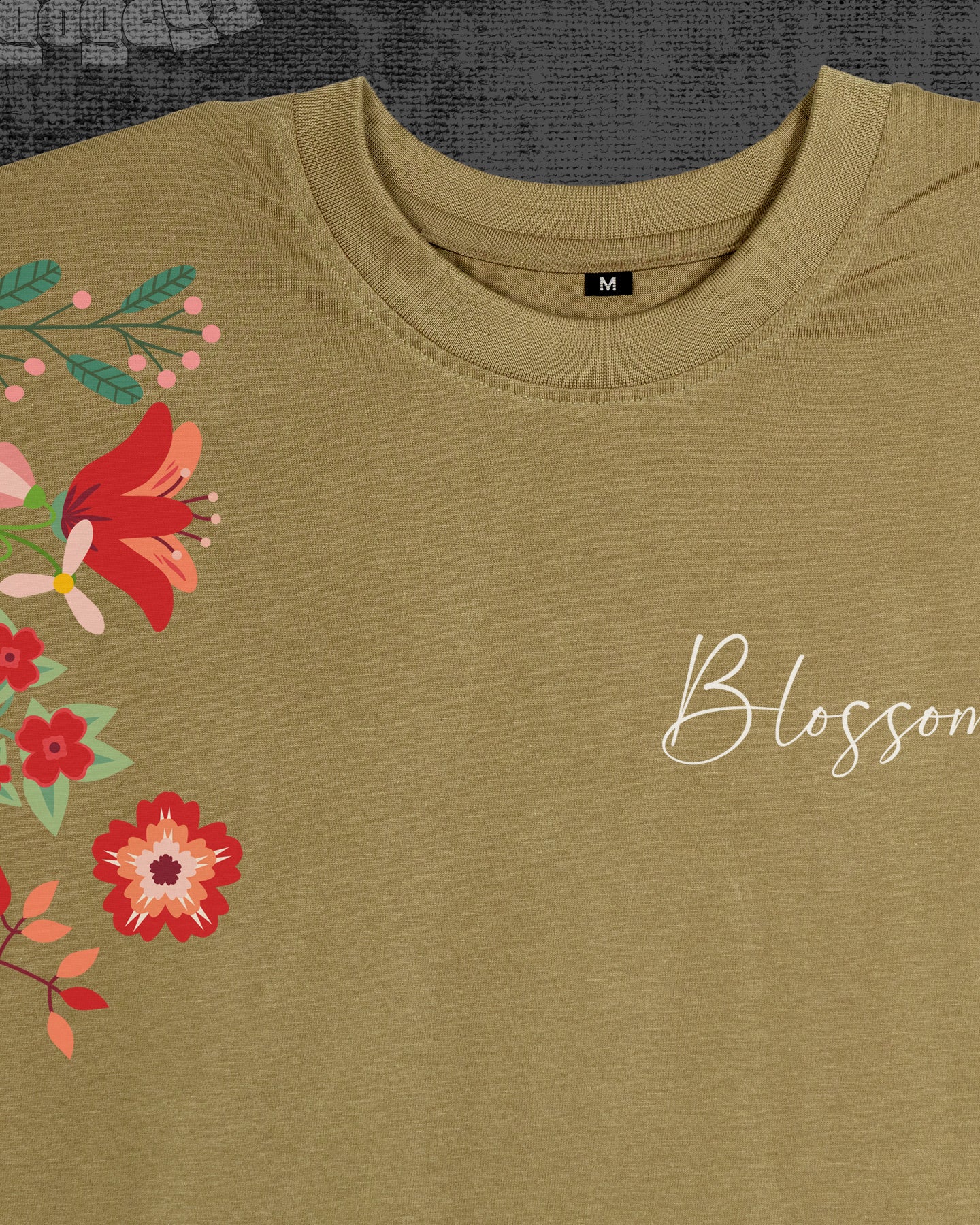 Blossoming Dark Beige Classic Fit T-shirt