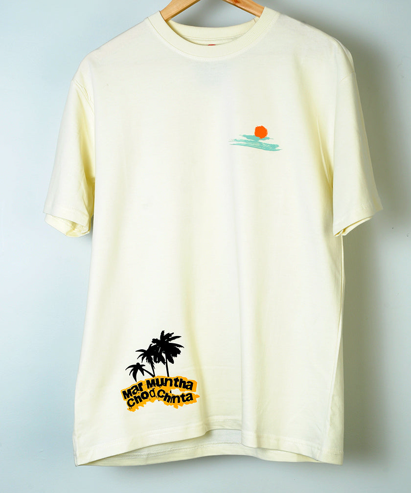 Mar Muntha Chod Chinta Off white Oversized T-shirt
