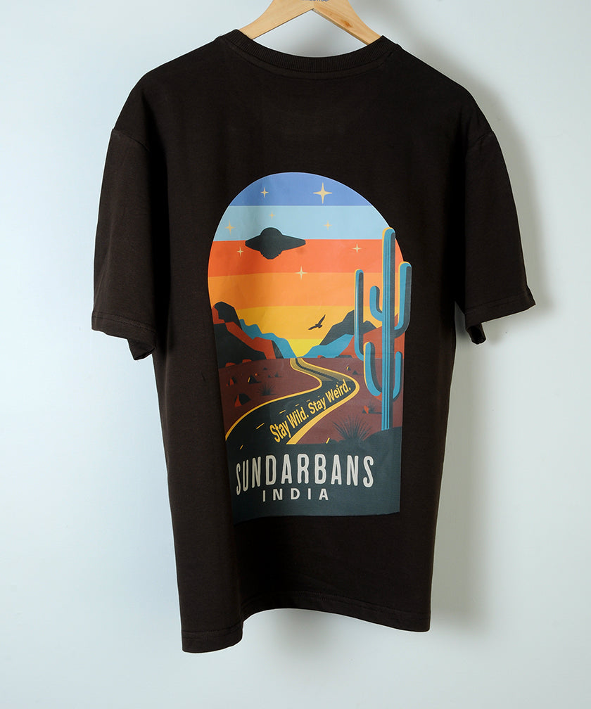 Sundarbans Brown Oversized T-shirt