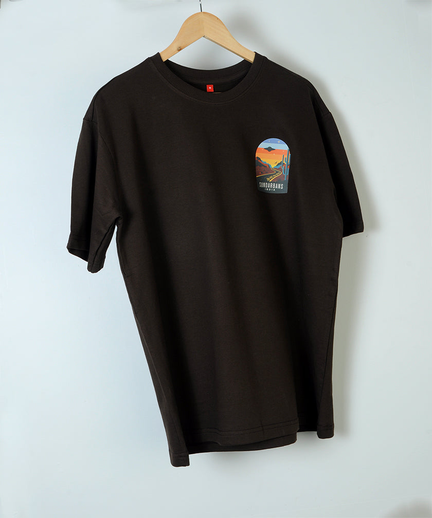 Sundarbans Brown Oversized T-shirt