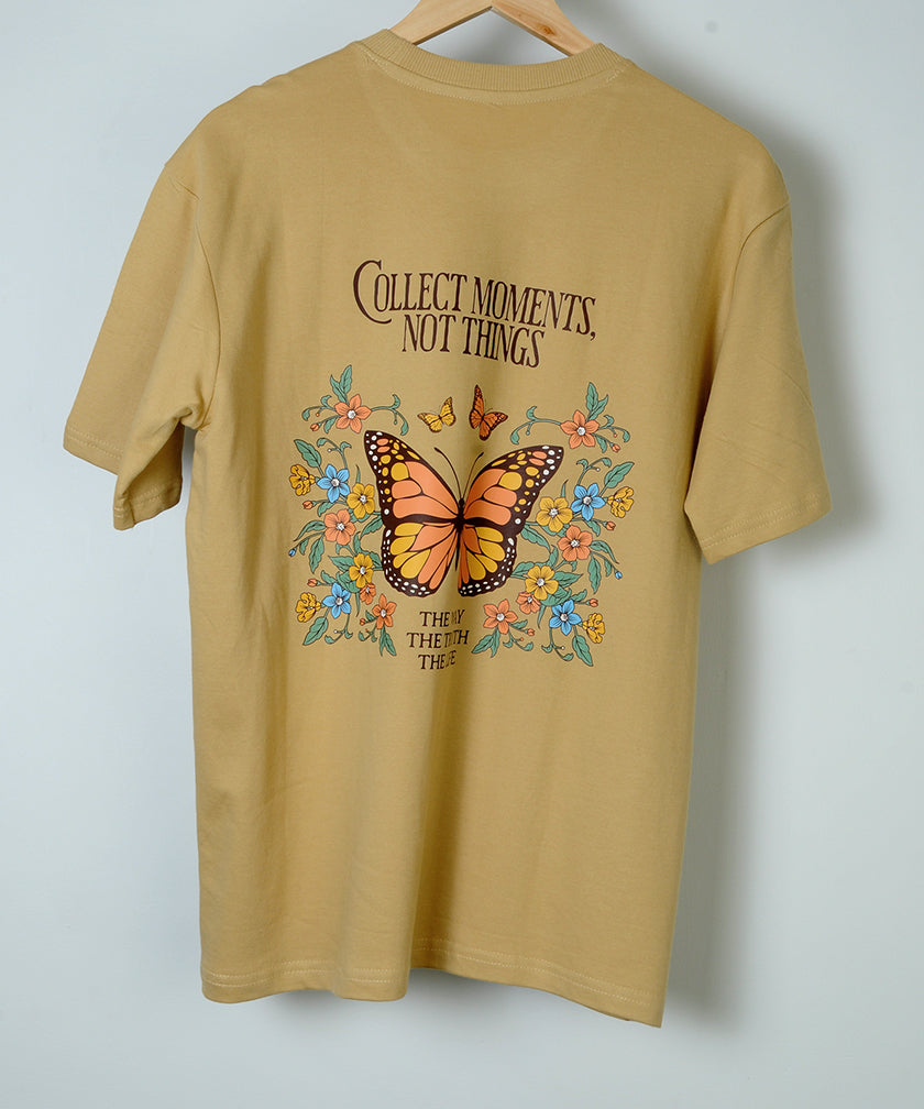 Collect Moments Beige Oversized T-shirt