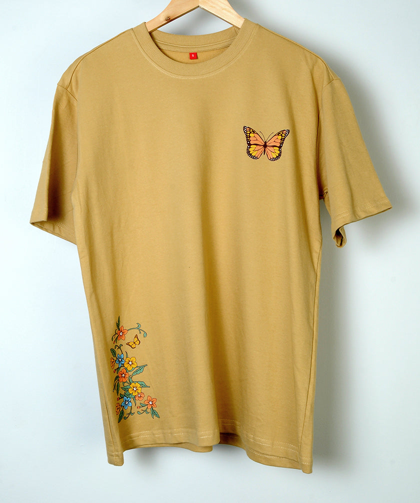 Collect Moments Beige Oversized T-shirt