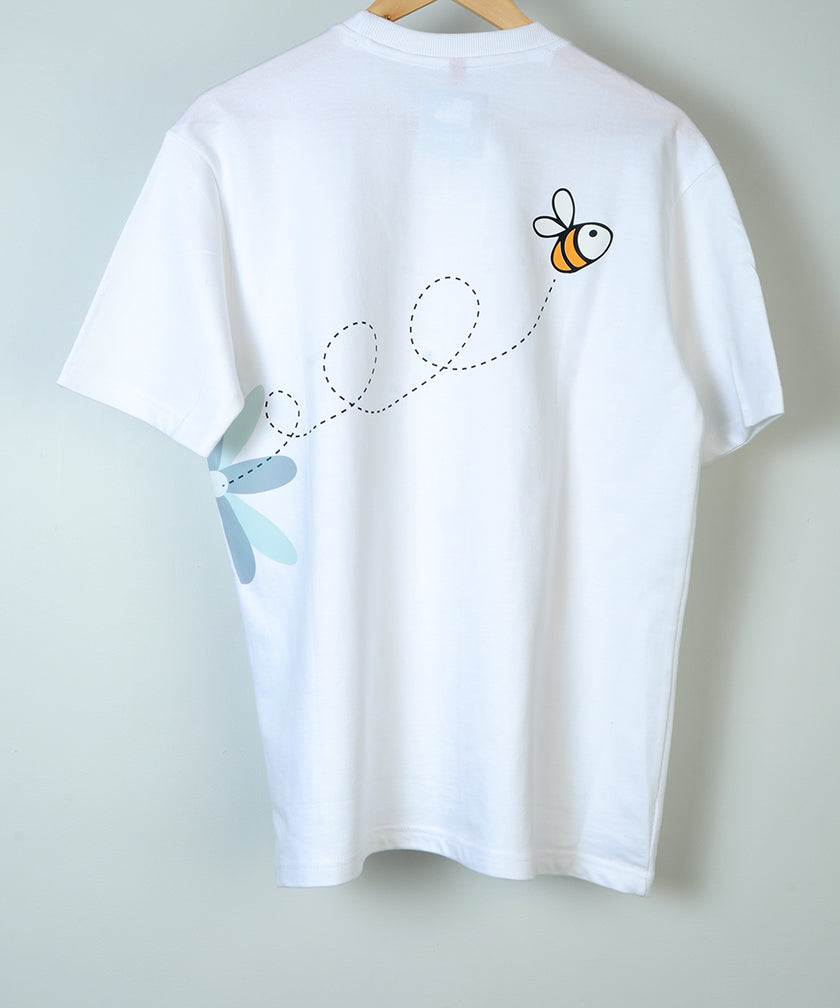 Zestful White Oversized T-shirt