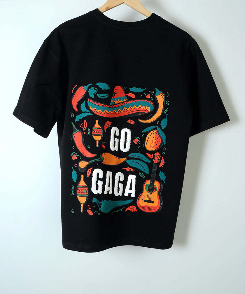 Gogaga Black Heavyweight Oversized T-shirt